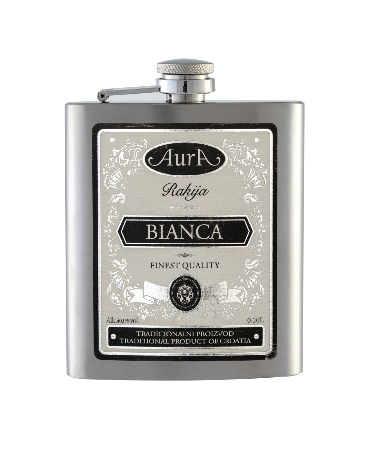 Bianca Hip flask 0,2 l  - Aura