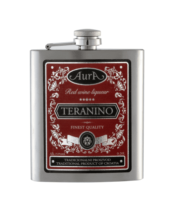 Teranino red wine liqueur Hip flask 0,2 l - Aura